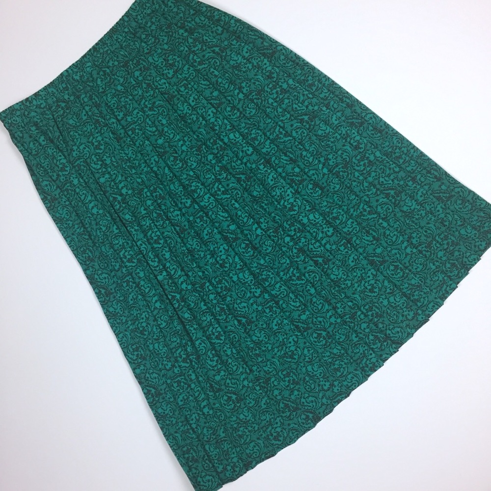 Andrea Gayle | vintage green accordion pleat skirt